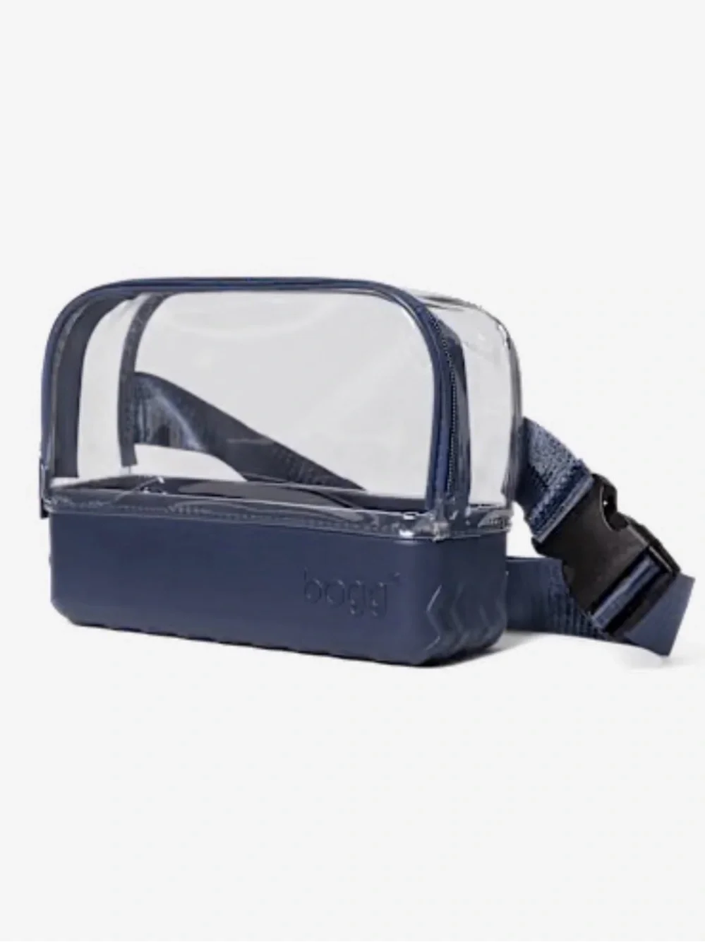 New With Tags Bogg Stadium Crossbody or Belt Bag, Navy & Clear, Stadium Approved